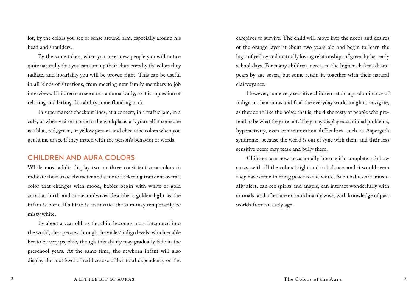 A Little Bit of Auras Book