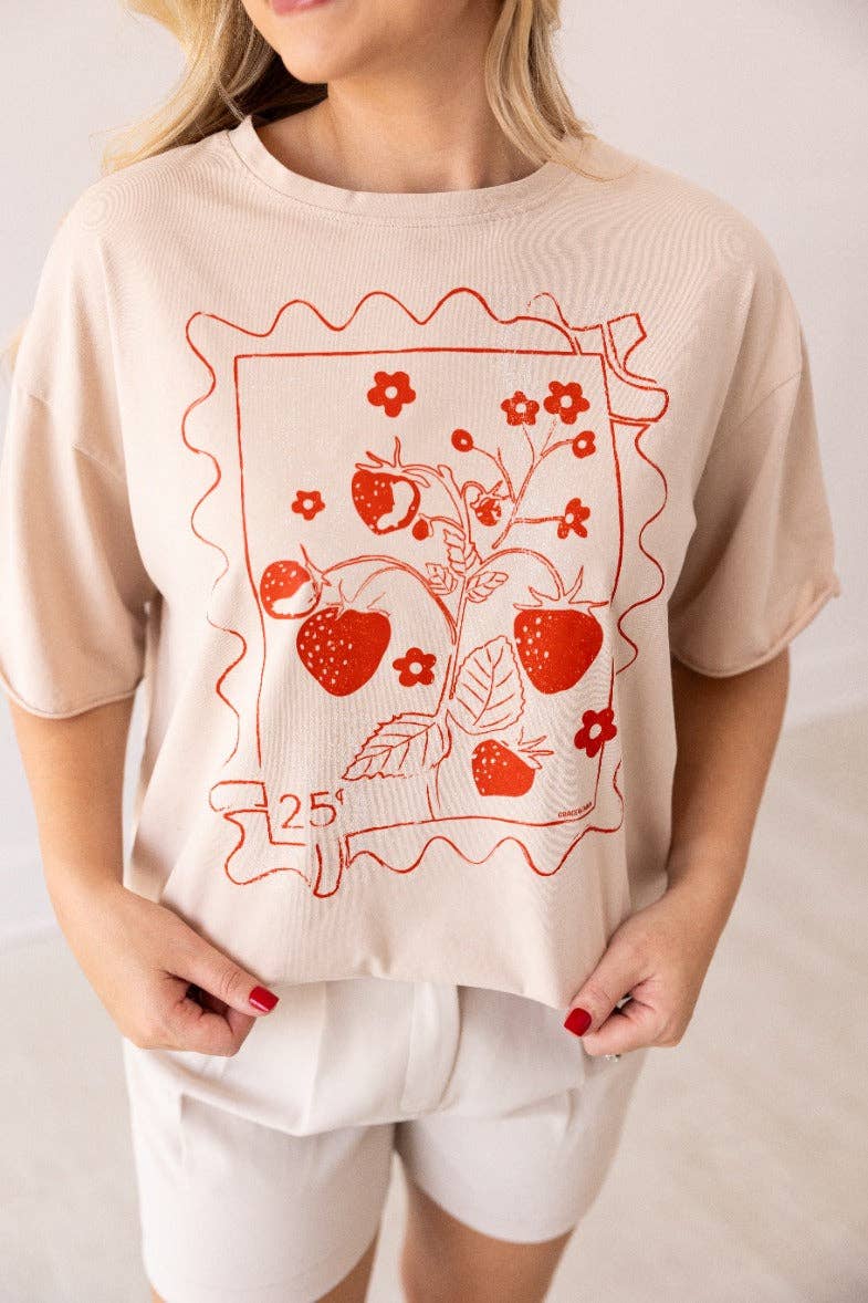 Strawberry Stamp Tee