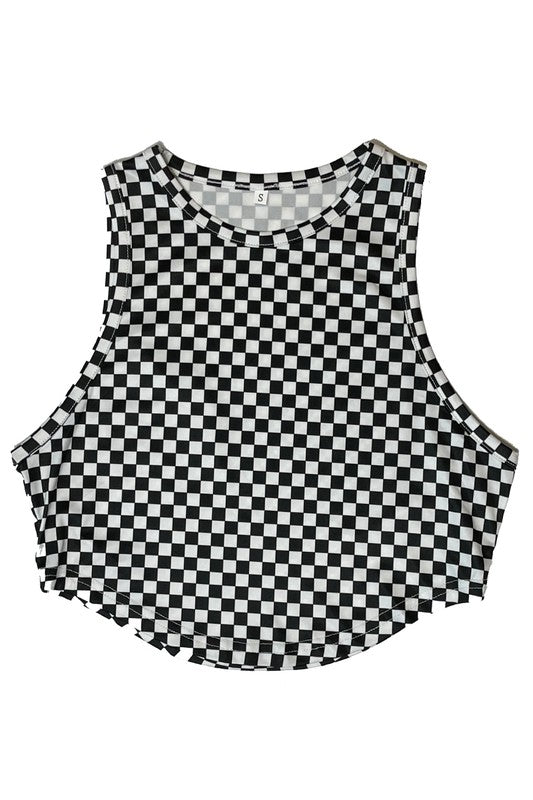 Checkered Crop Top