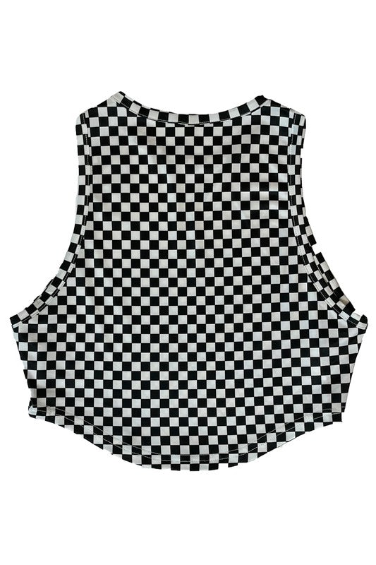 Checkered Crop Top