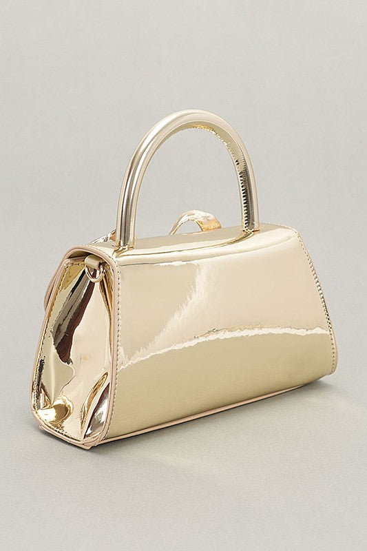 Metallic Bow Tie Bag