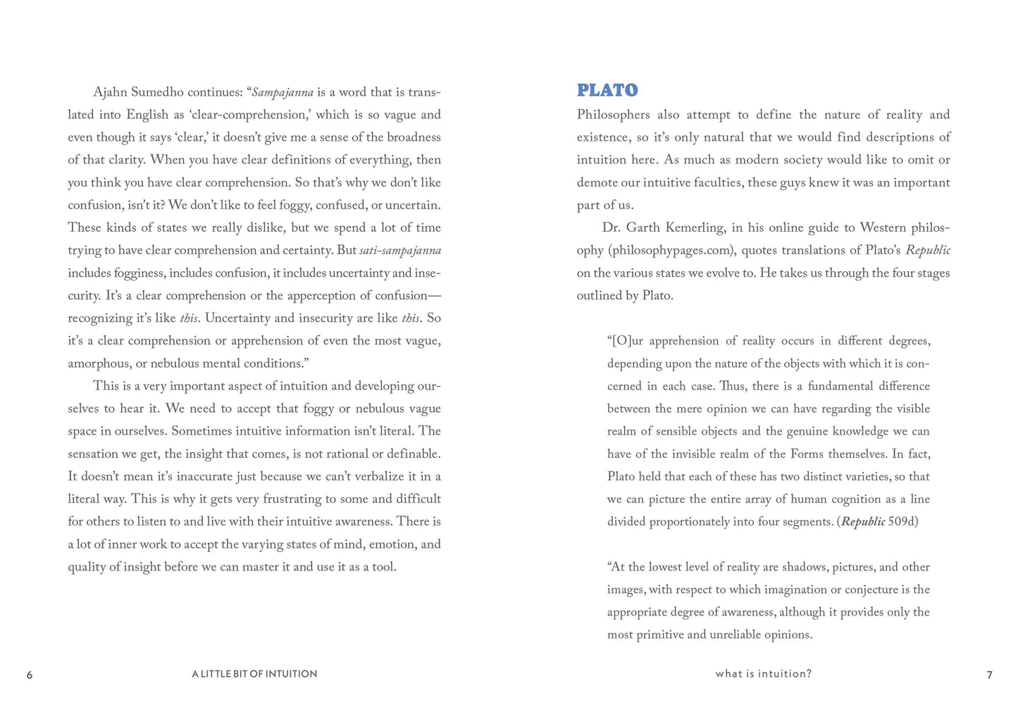 A Little Bit of Intuition Book