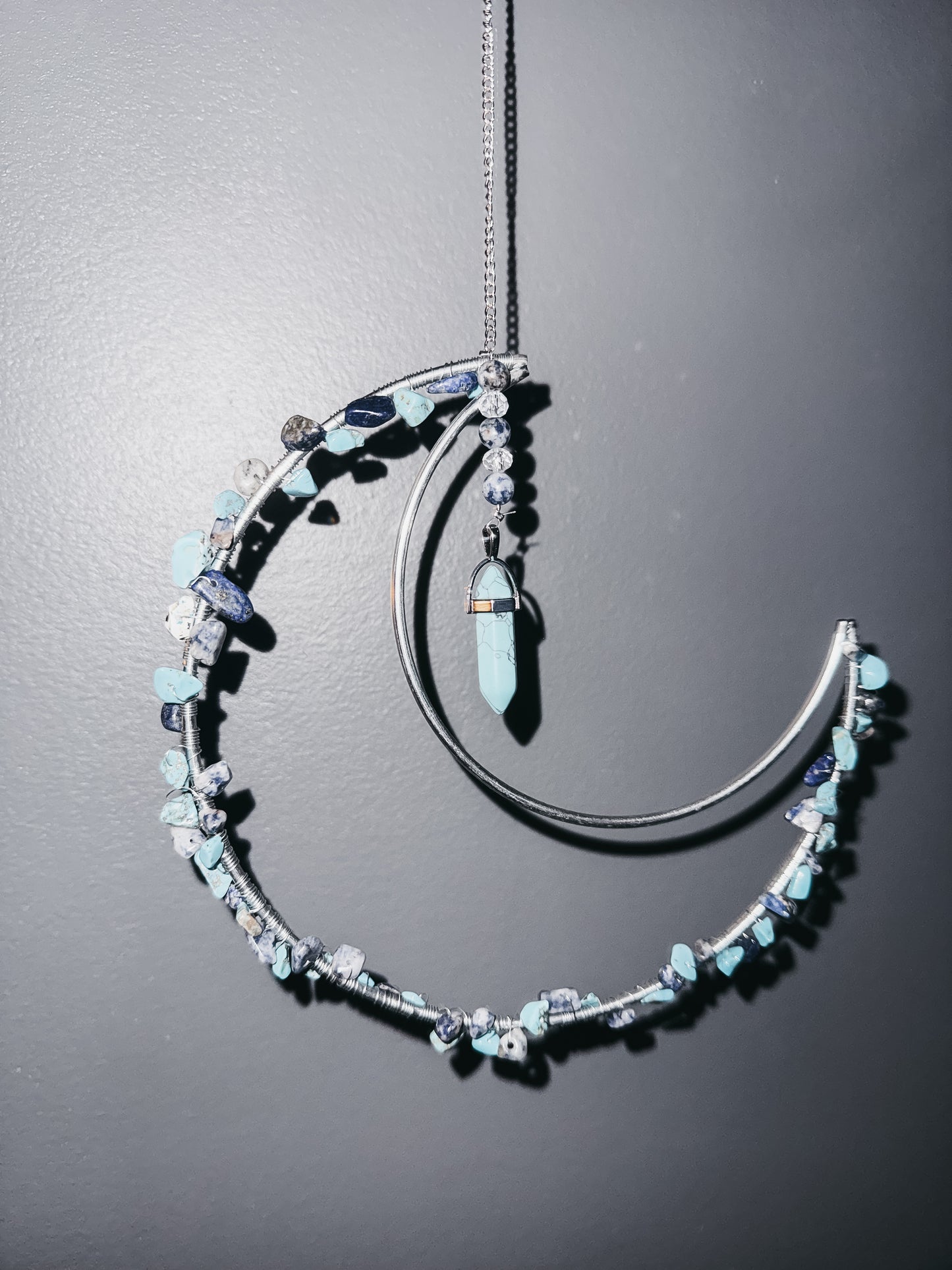 Once in a Blue Moon Suncatcher (Handmade)