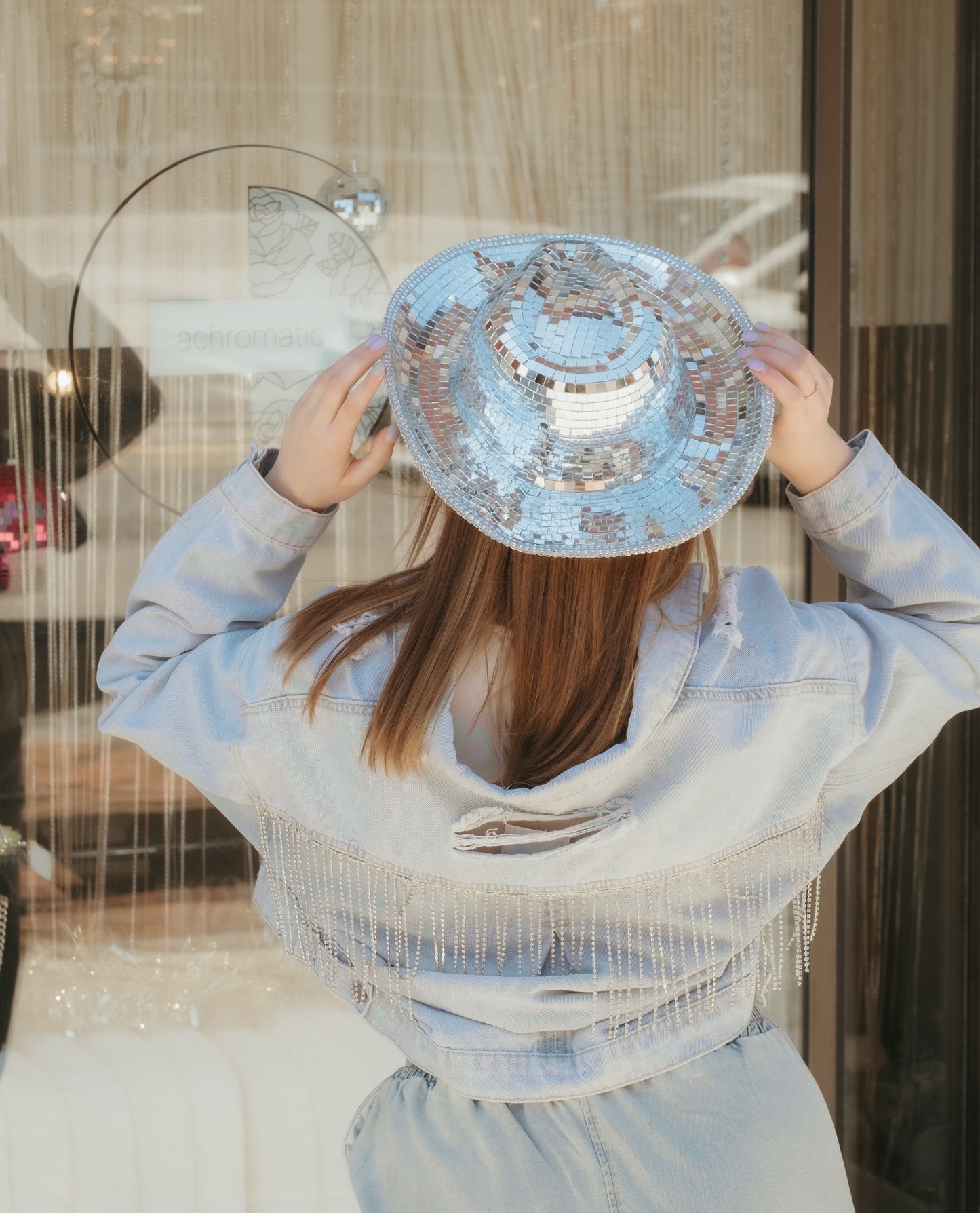 Rhinestone Denim Jacket