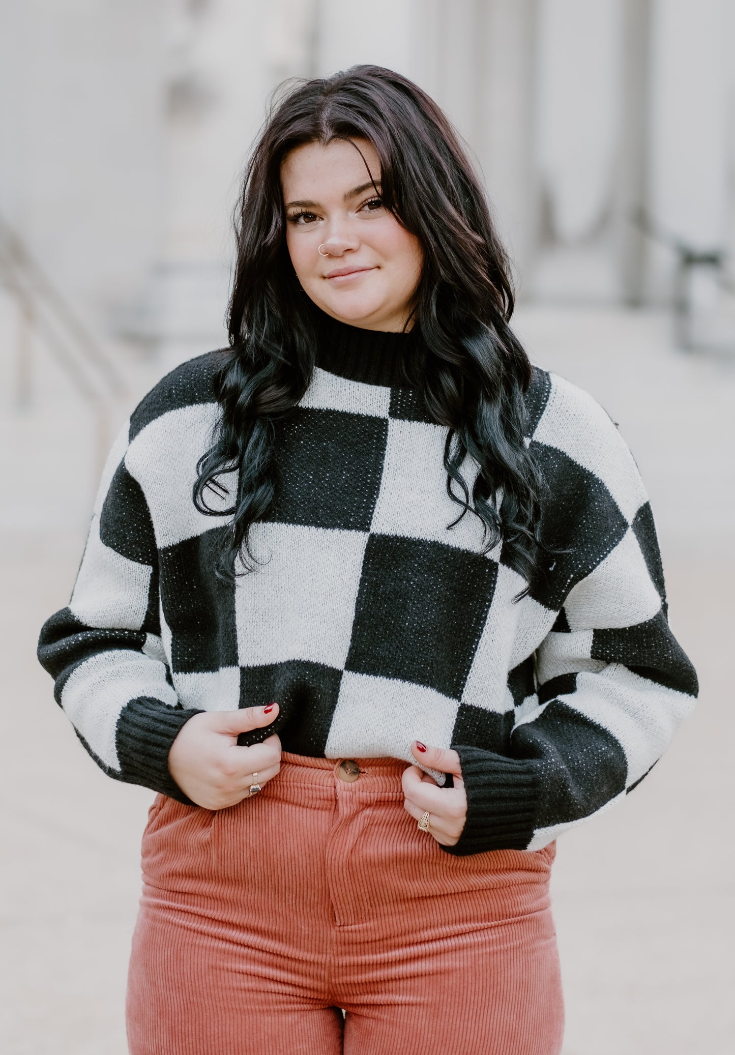 Checker Sweater