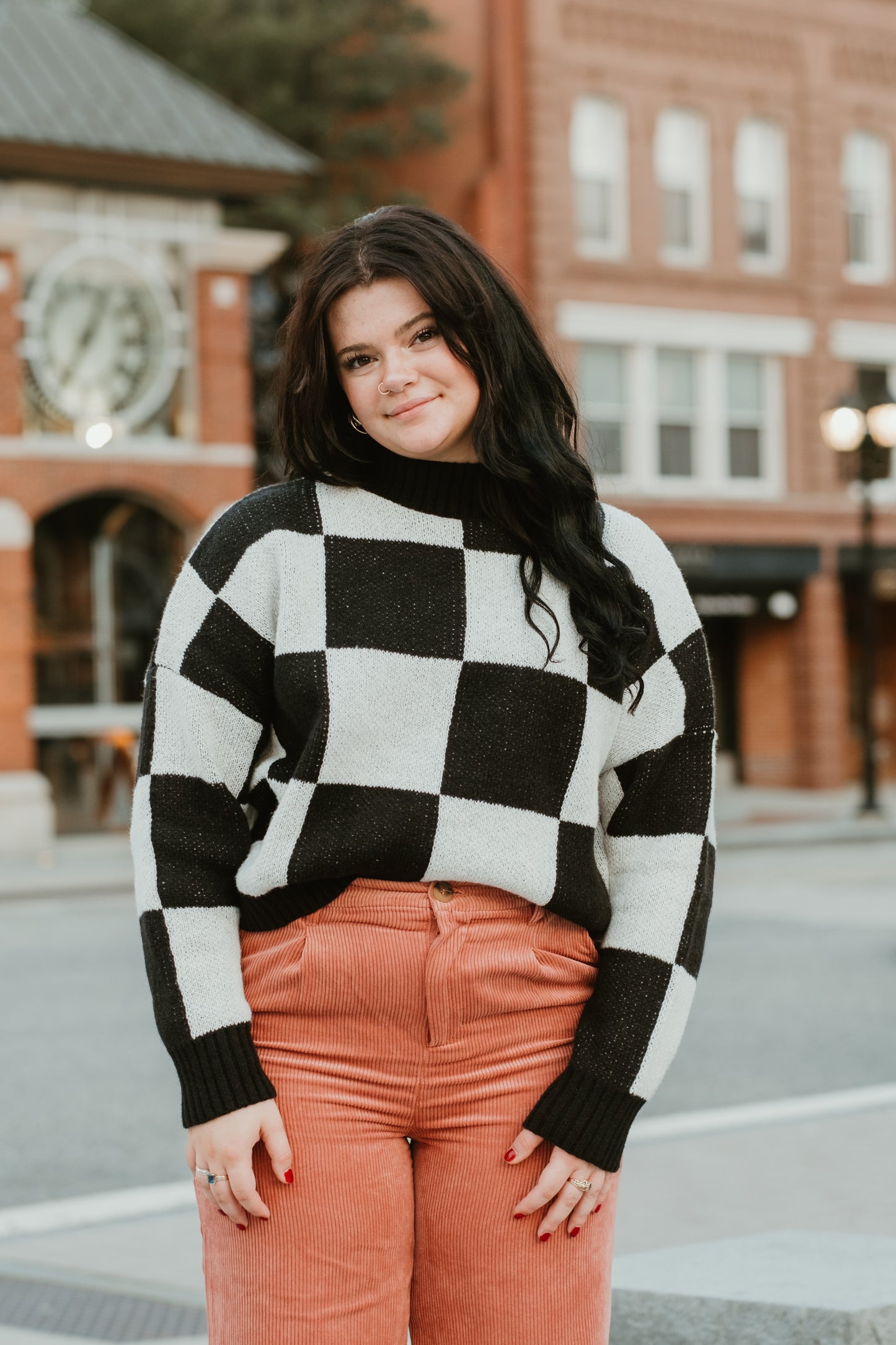 Checker Sweater