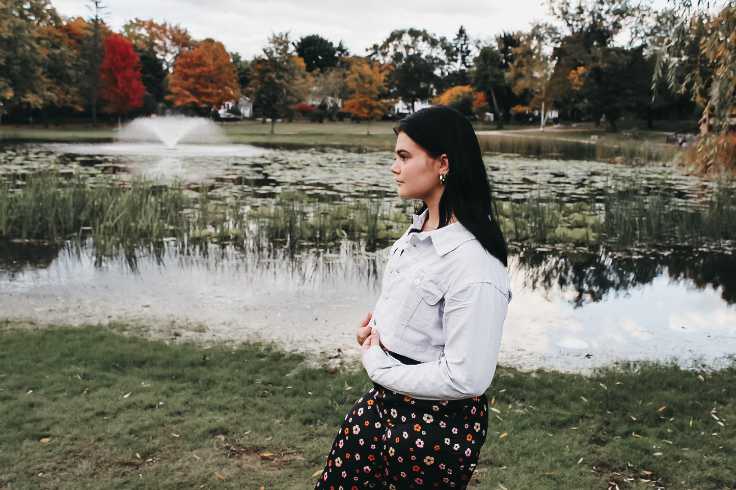 Lavender Denim Jacket