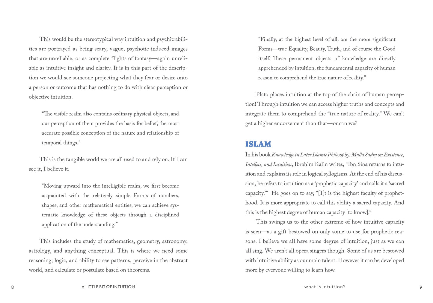 A Little Bit of Intuition Book