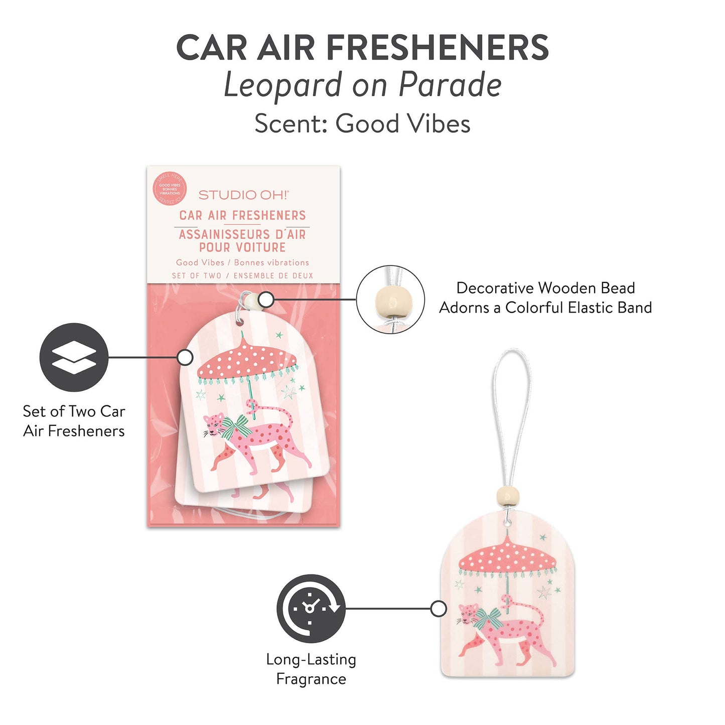 Leopard on Parade Car Air Freshener