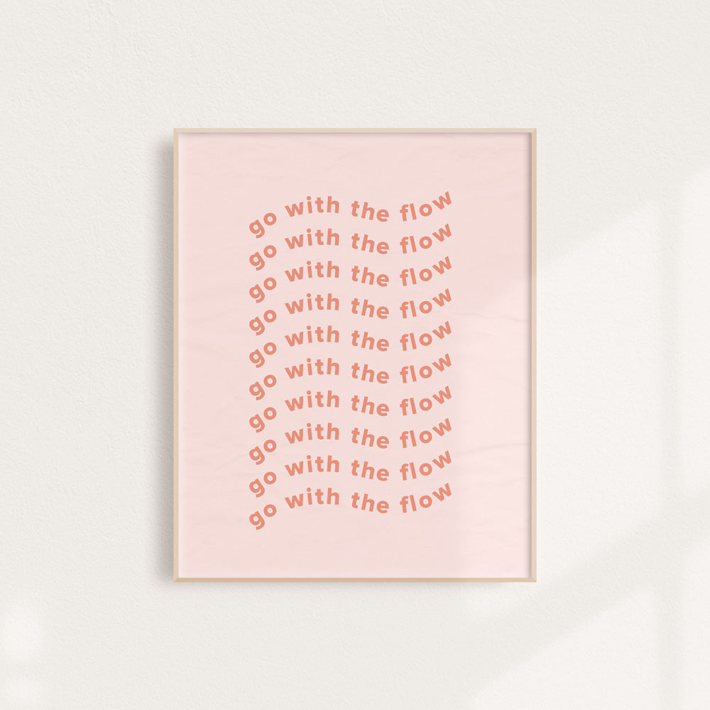 Wavy Go with the Flow Art Print