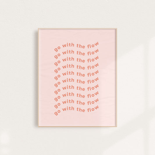 Wavy Go with the Flow Art Print