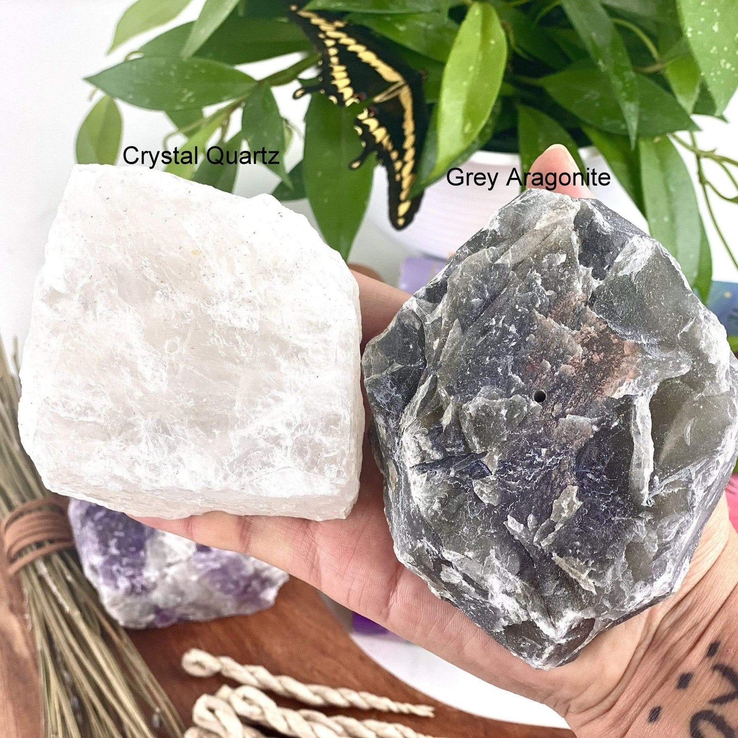 Raw Stone Incense Burner Holder