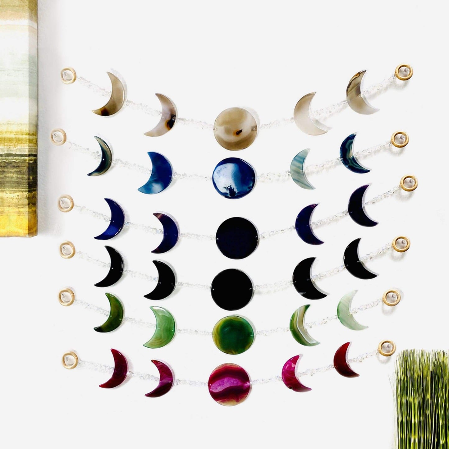 Agate Moon Phase Wall Art