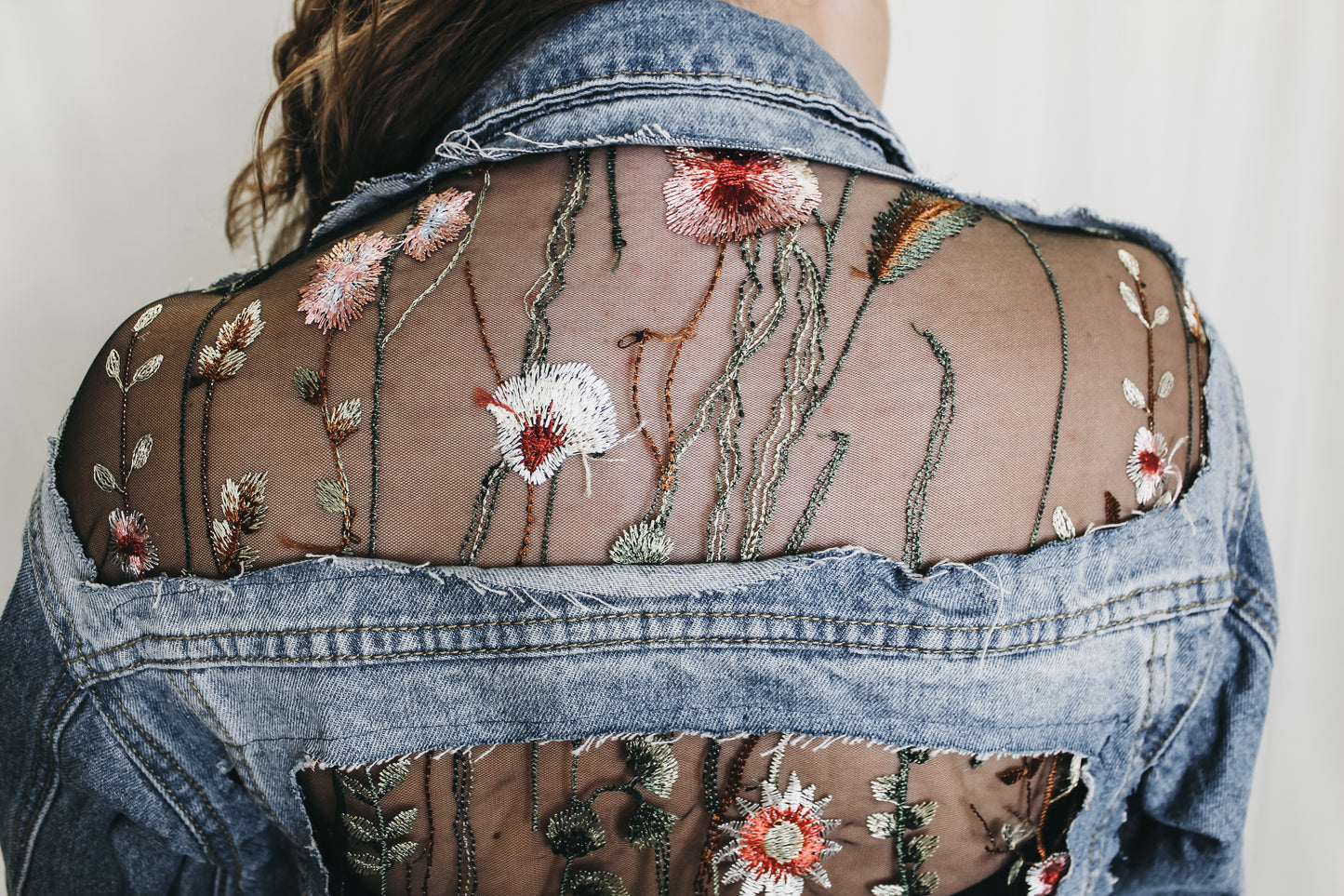 Gemma Embroidered Denim Jacket