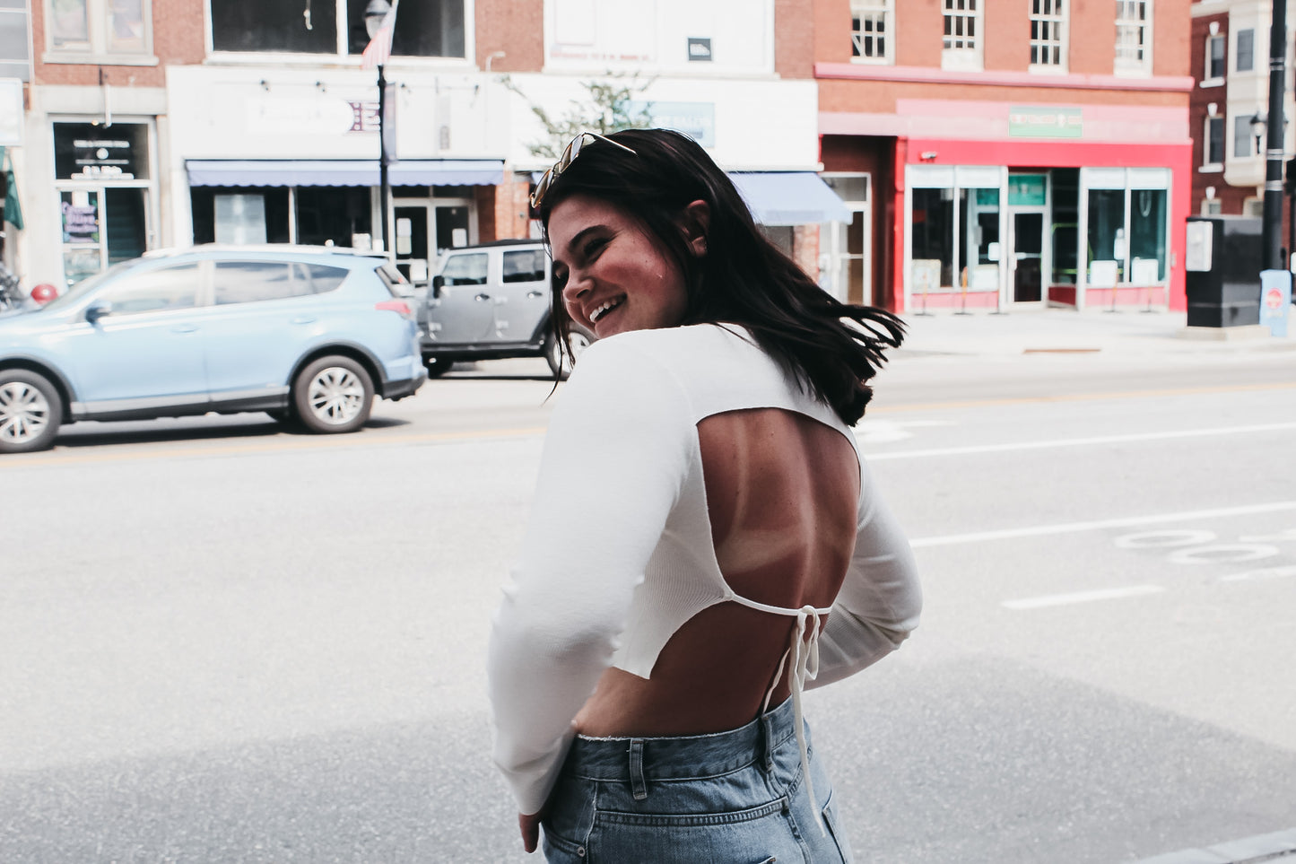 Koiley Open Back Shirt