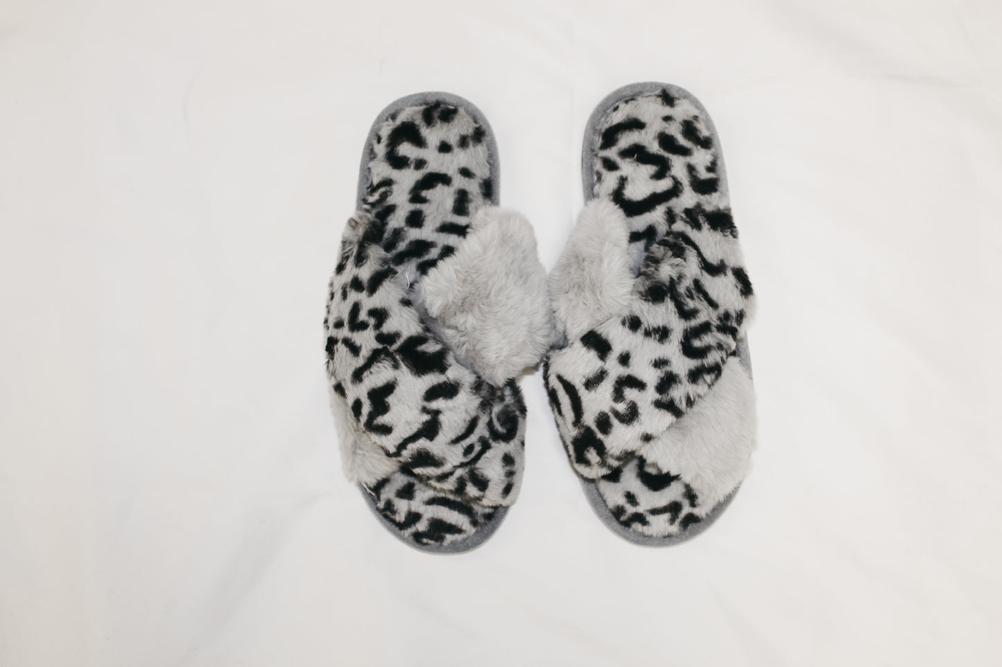 Dana Leopard Criss Cross Slippers