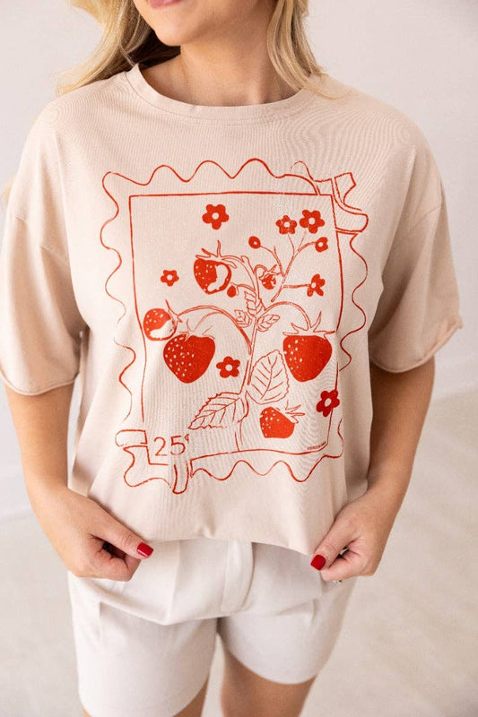 Strawberry Stamp Tee