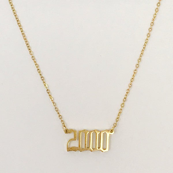 Birth Year Necklace (Stainless Steel)