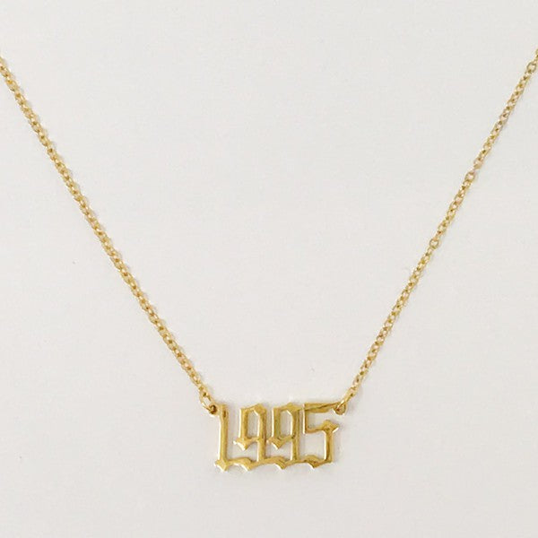 Birth Year Necklace (Stainless Steel)