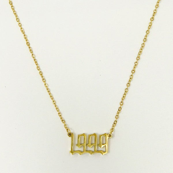 Birth Year Necklace (Stainless Steel)