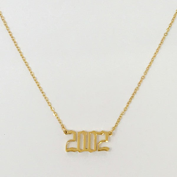 Birth Year Necklace (Stainless Steel)