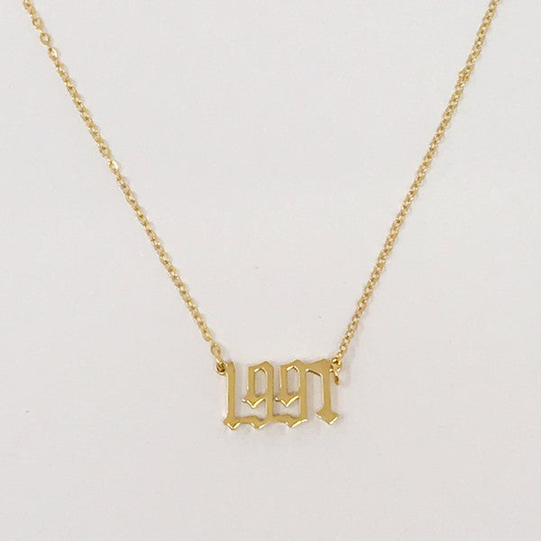 Birth Year Necklace (Stainless Steel)