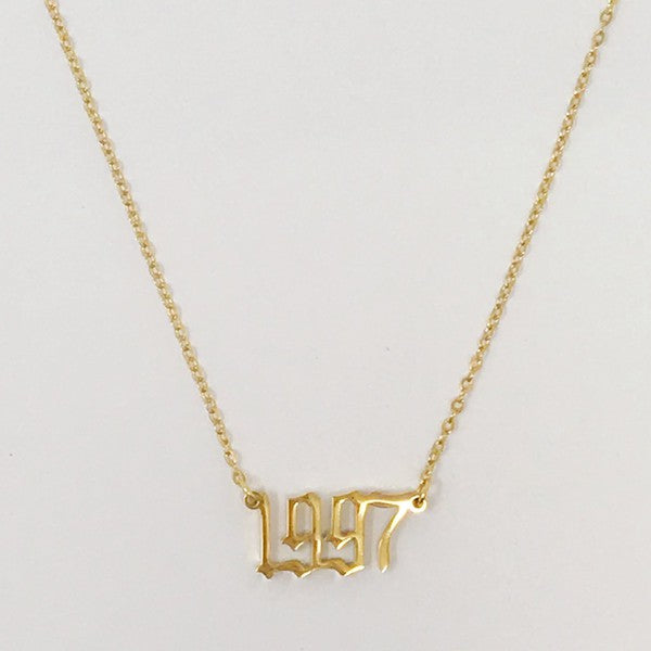 Birth Year Necklace (Stainless Steel)