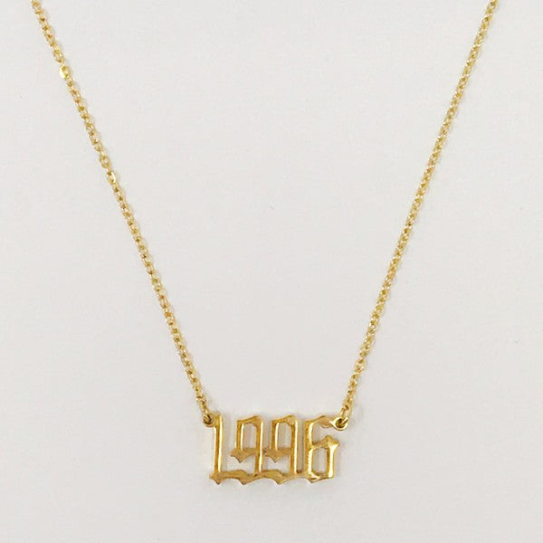 Birth Year Necklace (Stainless Steel)