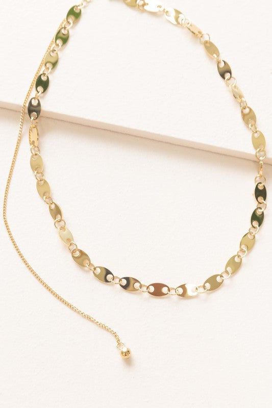 Oval Chain Necklace (Stainless Steel)