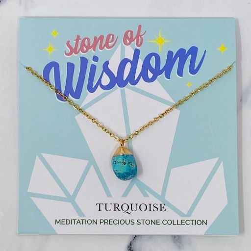 Meditation Precious Stone Necklace (Stainless Steel)