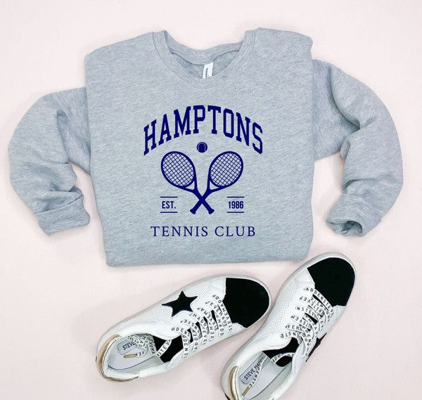 Hamptons Tennis Club Cozy Crewneck (Plus Size!)