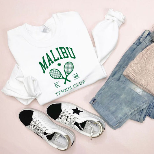 Malibu Tennis Club Cozy Crewneck