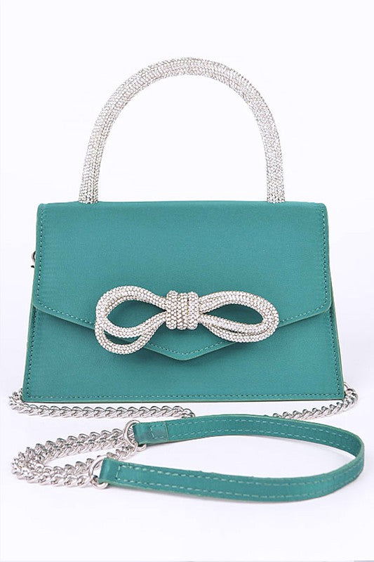 Rhinestone Bow Bag