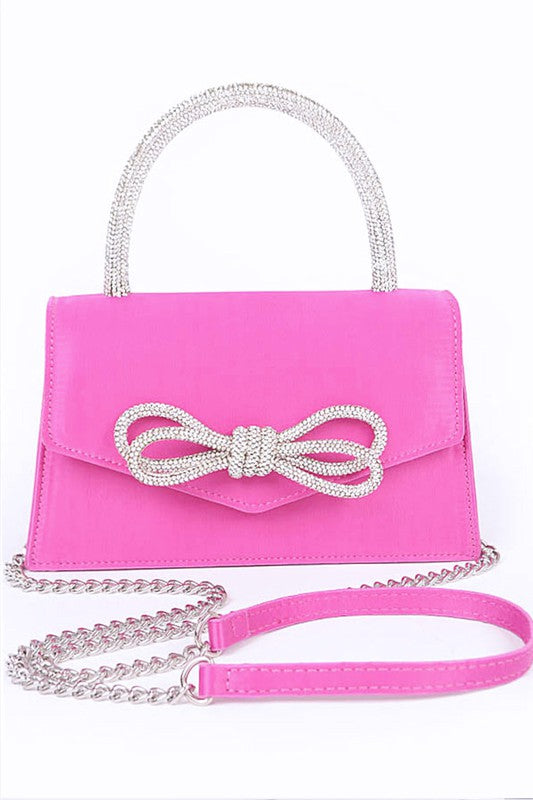 Rhinestone Bow Bag