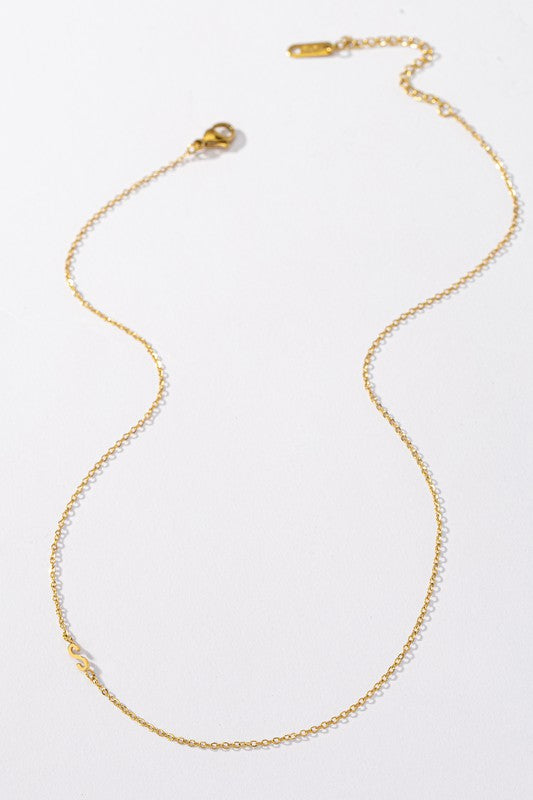 Dainty Initial Necklaces (18k Gold Dipped)