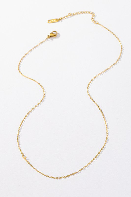 Dainty Initial Necklaces (18k Gold Dipped)