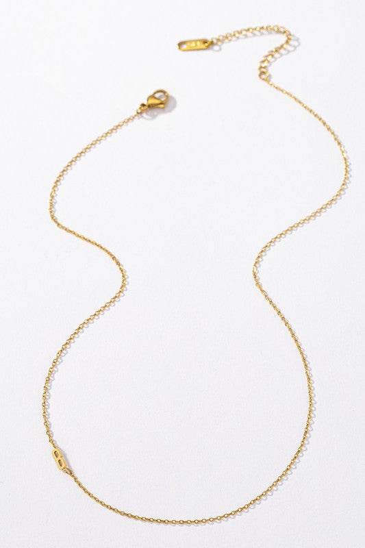 Dainty Initial Necklaces (18k Gold Dipped)