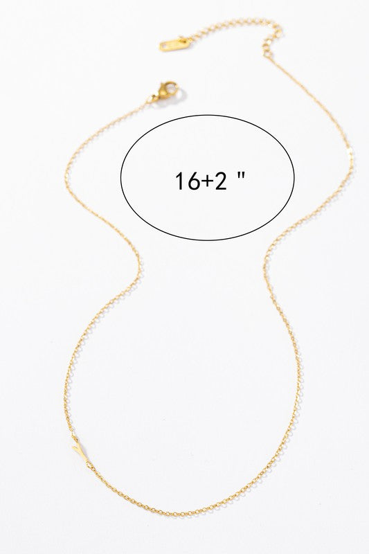 Dainty Initial Necklaces (18k Gold Dipped)