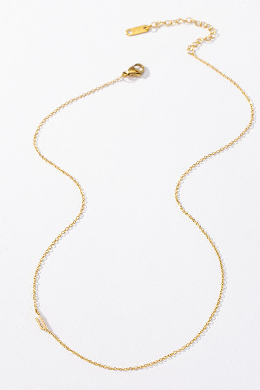 Dainty Initial Necklaces (18k Gold Dipped)