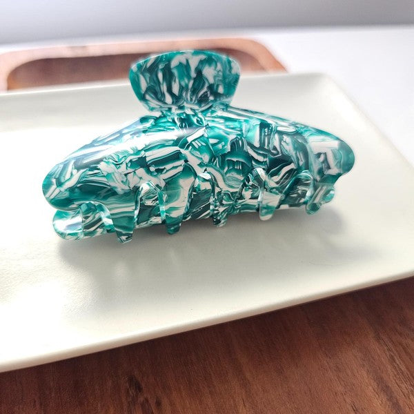 Teal Hair Claw Clip