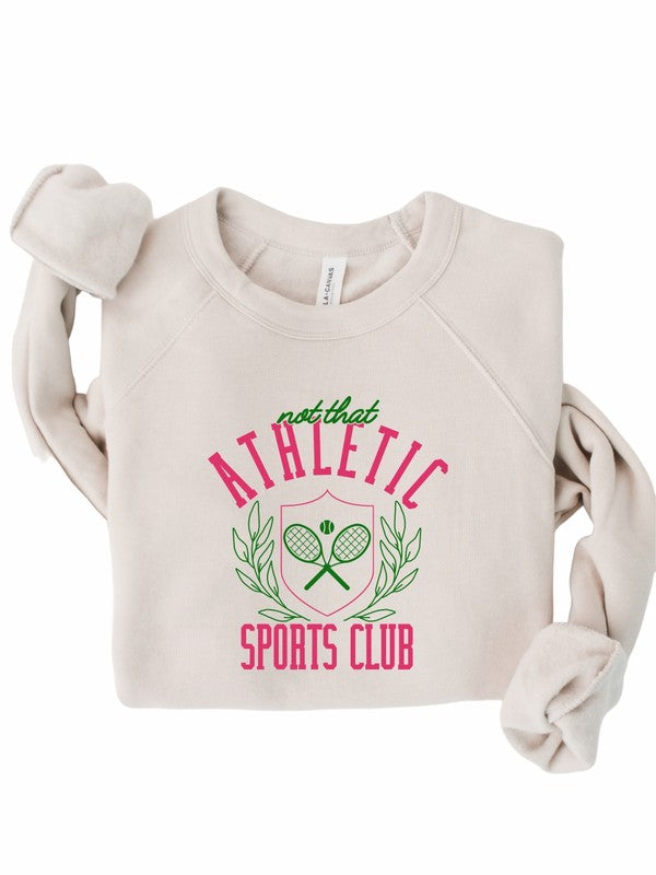 Not That Athletic Sports Club Graphic Sweatshirt (Plus Size!)