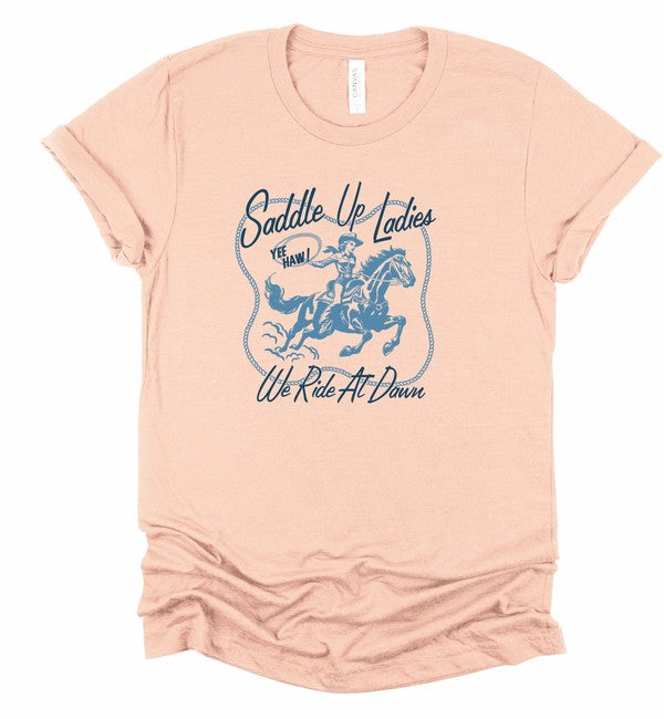 Saddle Up Ladies Tee (Plus Size!)