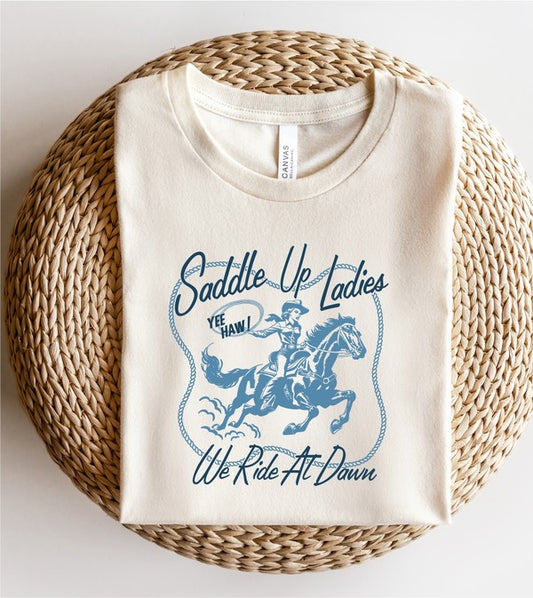 Saddle Up Ladies Tee (Plus Size!)