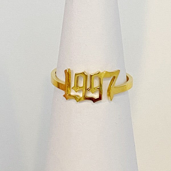 Birth Year Ring (Stainless Steel)