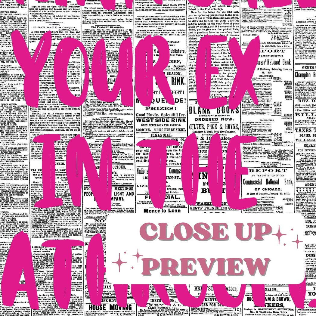 Please Don't Drunk Call Your Ex In The Bathroom Print