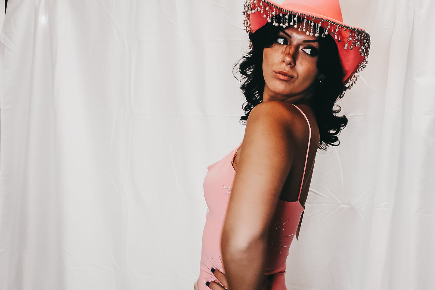 Rhinestone Fringe Cowgirl Hat