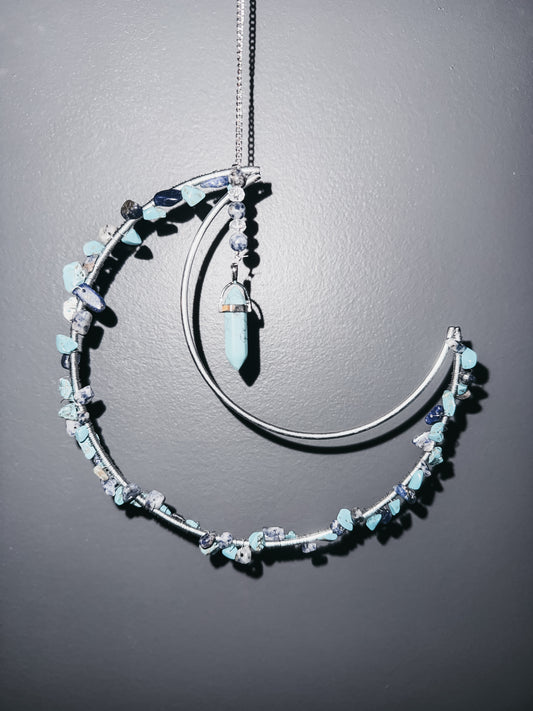 Once in a Blue Moon Suncatcher (Handmade)