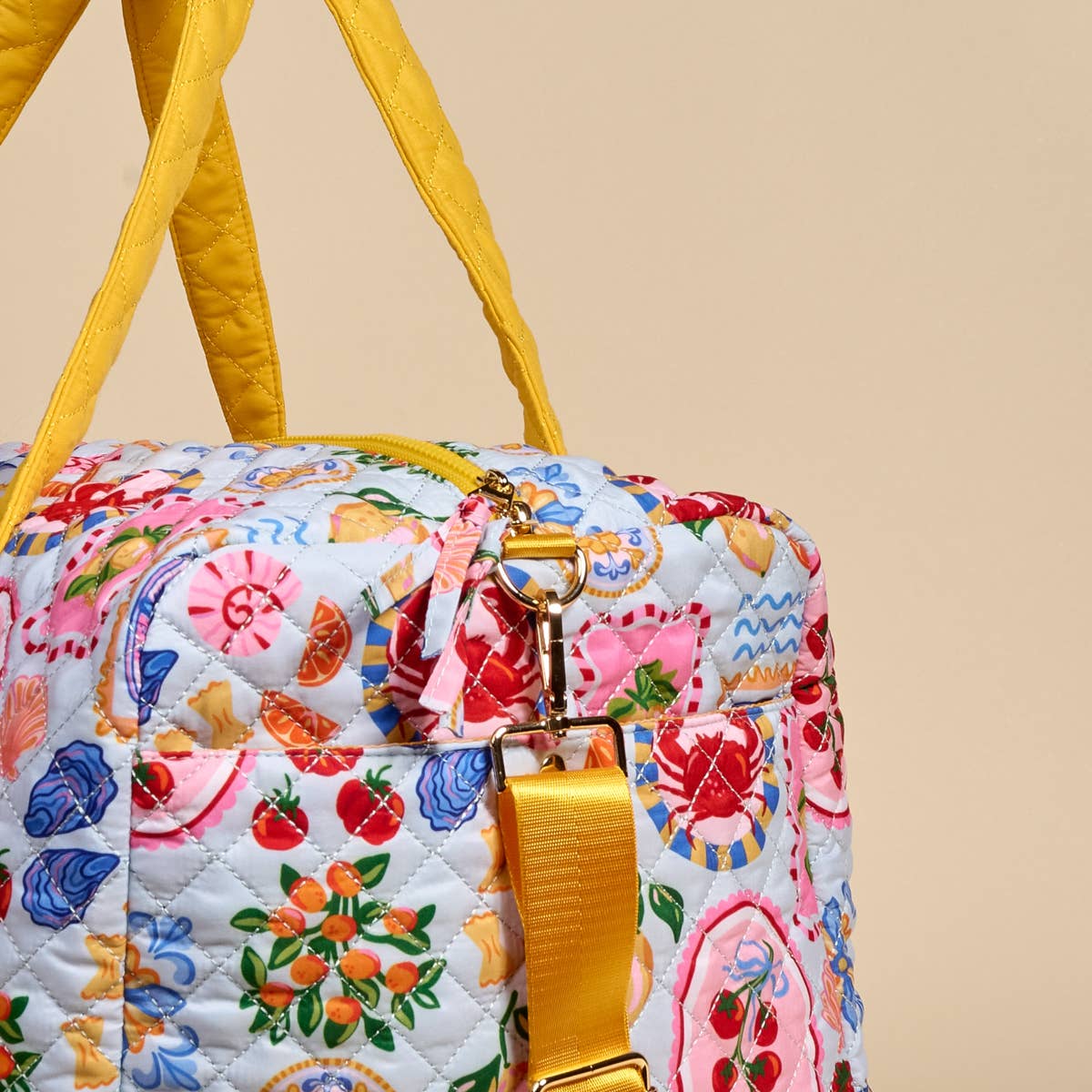On-the-Go Quilted Weekender Bag–Ciao Bella