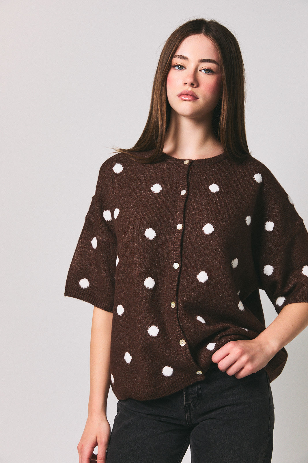 Espresso Dot Sweater