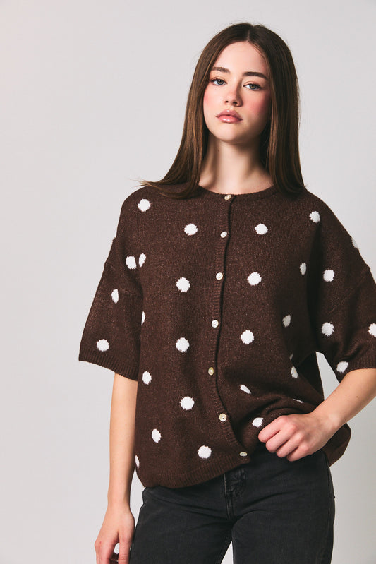 Espresso Dot Sweater